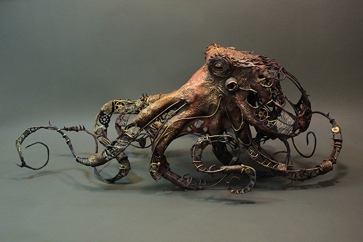 Sculpted octopus